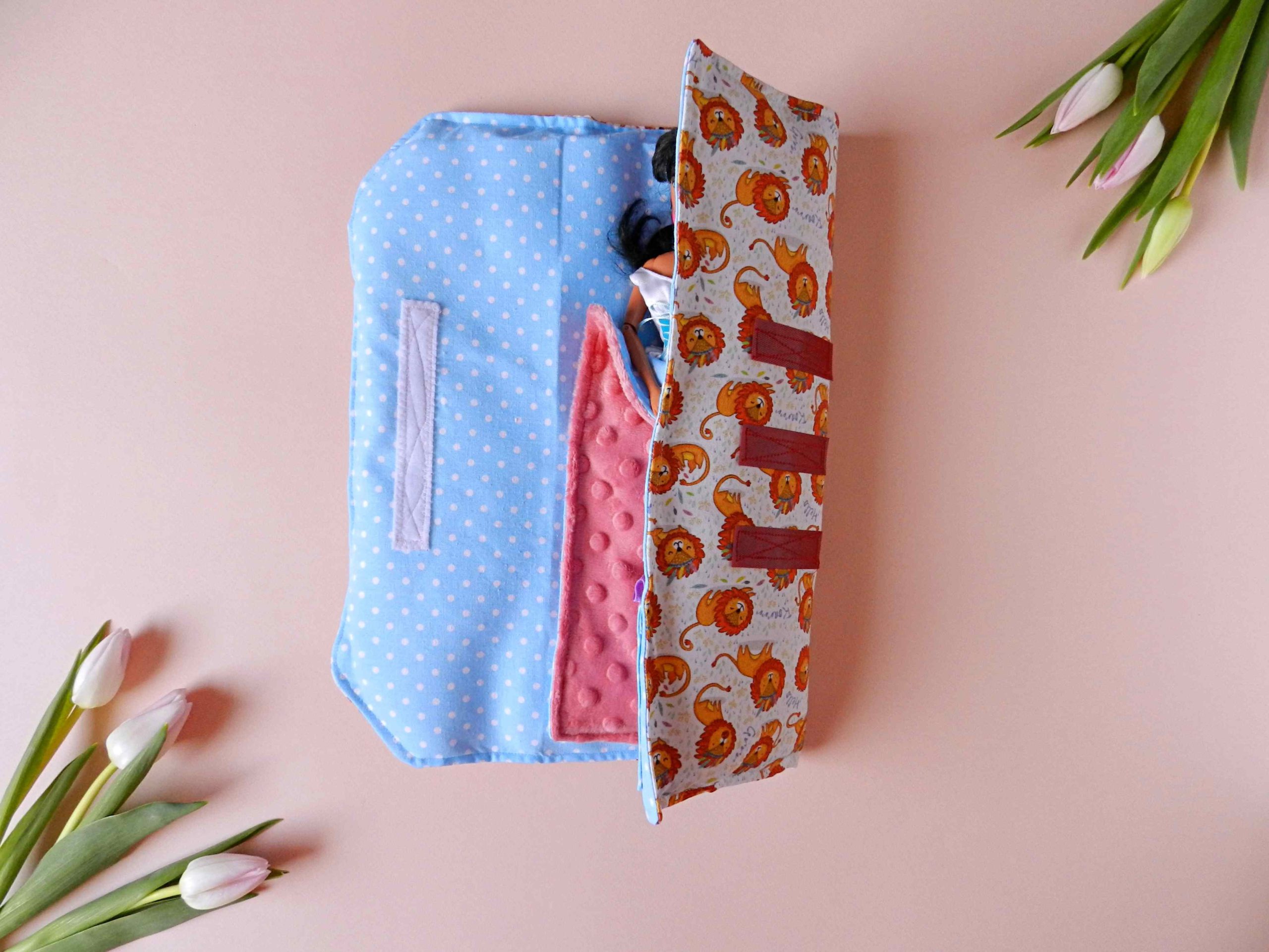 Barbie sleeping bag, personalized gift for girl Quiet books