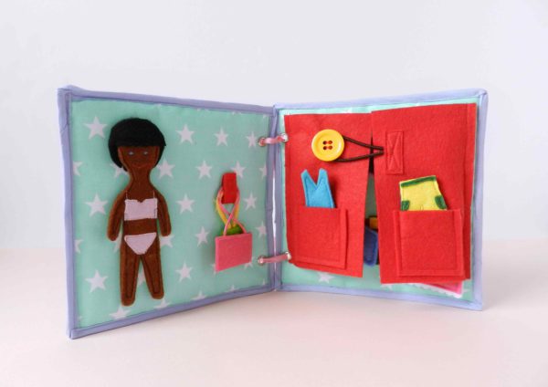 black-felt-doll-with-activity-book-for-children