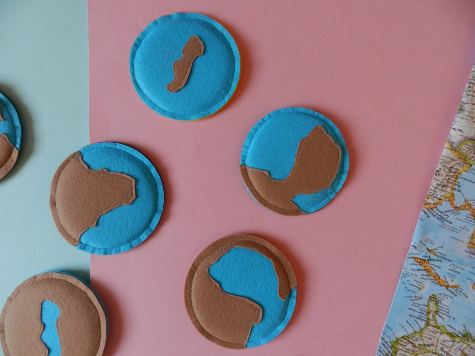 Montessori geography materials, landforms